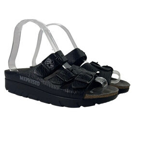 Mephisto Black Leather Sandals size 36